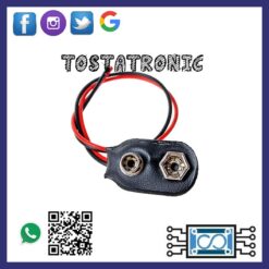 Conector de Bateria de 9V sin plug