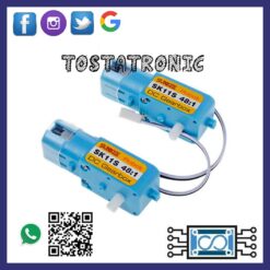 Motorreductor azul con cable DC 3V-6V 300RPM