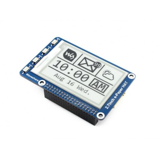 Pantalla De Tinta Electronica 2.7" 264x176 con HAT p/ Raspberry SPI