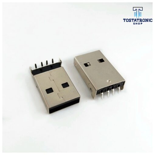 Conector Hembra USB 2.0 pines de 90 grados