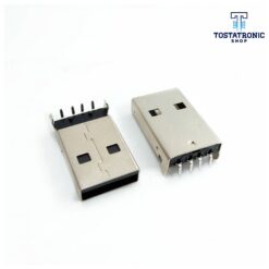 Conector Hembra USB 2.0 pines de 90 grados