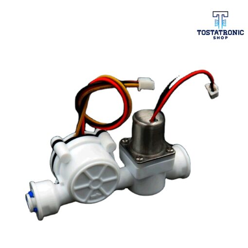 Valvula Solenoide de 2 Puntos Con Sensor De Flujo de Liquido Incorporado