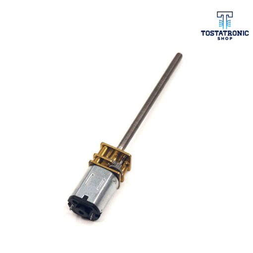 Motor Pololu N20 a 6v de 100RPM Con Tornillo Sin Fin M3*55cm