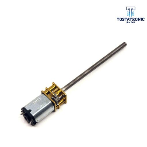 Motor Pololu N20 a 6v de 100RPM Con Tornillo Sin Fin M3*55cm