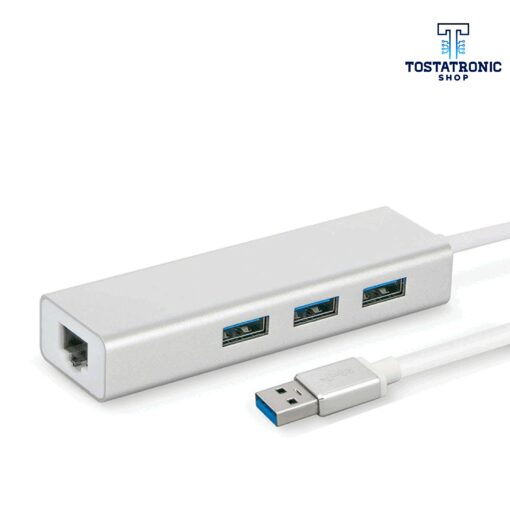 Hub USB 3.0 Con Puerto Gigabit RJ45