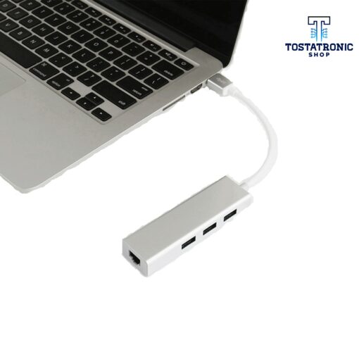 Hub USB 3.0 Con Puerto Gigabit RJ45