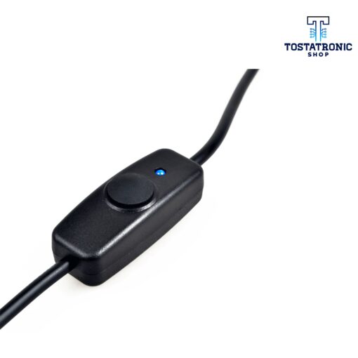 Cable tipo V (Micro USB) para raspberry 3/3B/3B+ 3A Con Switch On/Off