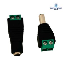 Conector 2.1mm Arduino Hembra Macho pareja (5.5x2.1mm)(arduinos y tiras RGB)