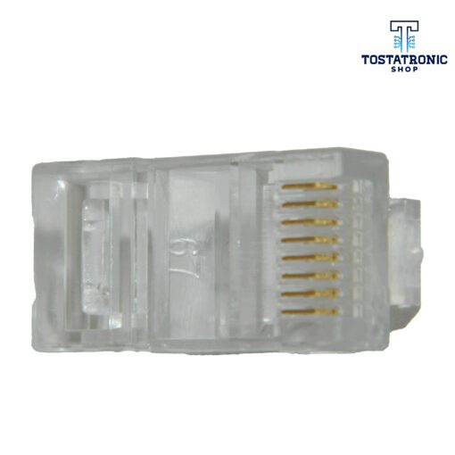 Plug RJ45 de 8 contactos CAT 5e, para cable redondo