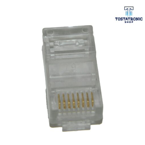 Plug RJ45 de 8 contactos CAT 5e, para cable redondo