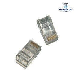 Plug RJ45 de 8 contactos CAT 5e, para cable redondo