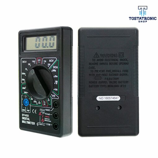 Multimetro Digital DT832 Color Negro