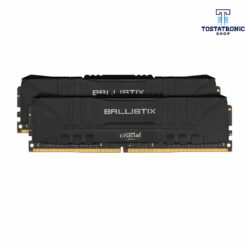 MEMORIA DIMM DDR4 CRUCIAL BALLISTIX (BL2K8G26C16U4B) 16GB KIT (2X8GB) 2666MHZ, BLACK HEATSINK, CL15