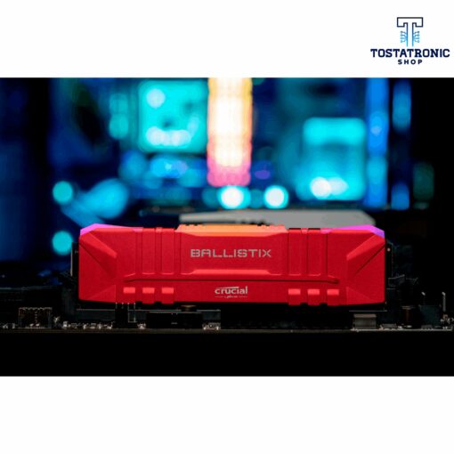 MEMORIA RAM DIMM DDR4 CRUCIAL BALLISTIX (BL2K8G26C16U4R) 16GB KIT (2X8GB) 2666MHZ, RED HEATSINK, CL16