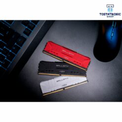 MEMORIA RAM DIMM DDR4 CRUCIAL BALLISTIX (BL2K8G26C16U4R) 16GB KIT (2X8GB) 2666MHZ, RED HEATSINK, CL16