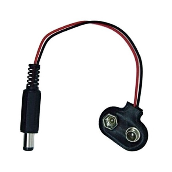 CONECTOR DE BATERÍA 9V CON BASE