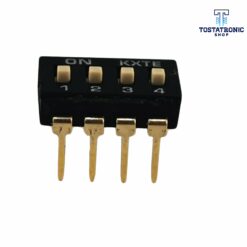 Dip switch 4 Canales Negro Con Pin Largo