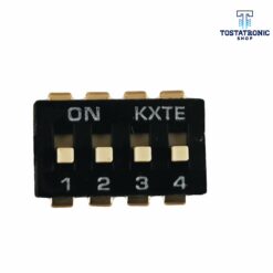 Dip switch 4 Canales Negro Con Pin Largo