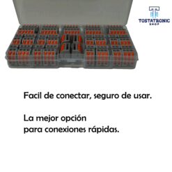 Kit de 60 Piezas Conector de Cableado Compacto De Conexión Rápida PCT-212, 213 y 215