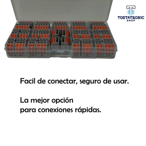 Kit de 60 Piezas Conector de Cableado Compacto De Conexión Rápida PCT-212, 213 y 215