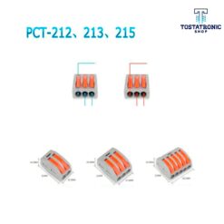 Kit de 60 Piezas Conector de Cableado Compacto De Conexión Rápida PCT-212, 213 y 215