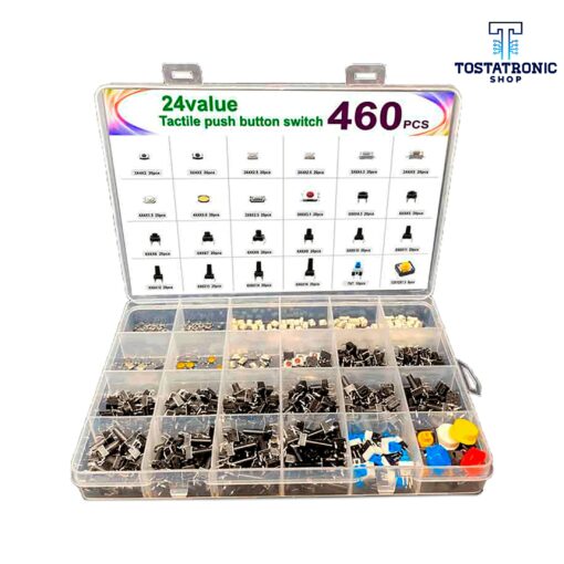 Kit de 460 Piezas De Push button y Switches