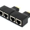 Dual Port RJ45 Network Cable Extender Over by Cat