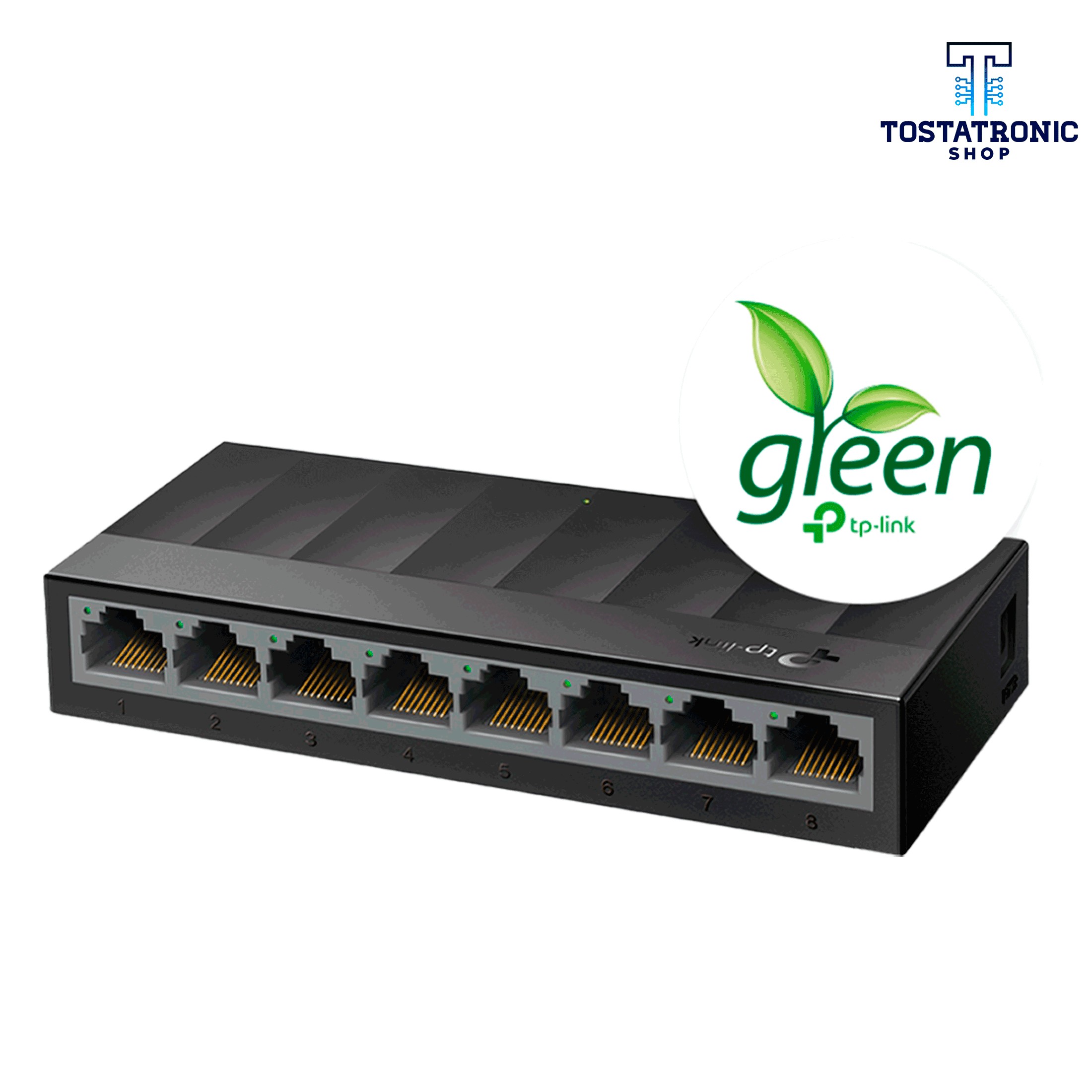 Switch (Conmutador) de 8 Puertos Gigabit Ethernet TP-Link LiteWave LS1008G  10/100/1000MBPS – Tostatronic