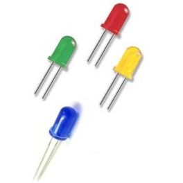 Diodo LED Difuso Opaco 5mm Diferentes Colores