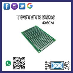 Baquelita 4X6 perforada doble cara