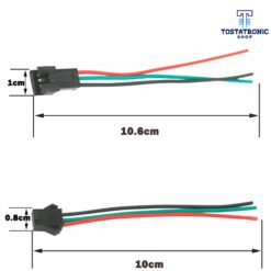 Conector Para Tira Led Neo Pixel WS2812B Hembra JST SM 3 Pines