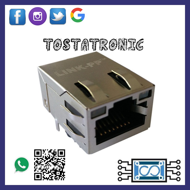 CONECTOR RJ45 HEMBRA – Tostatronic