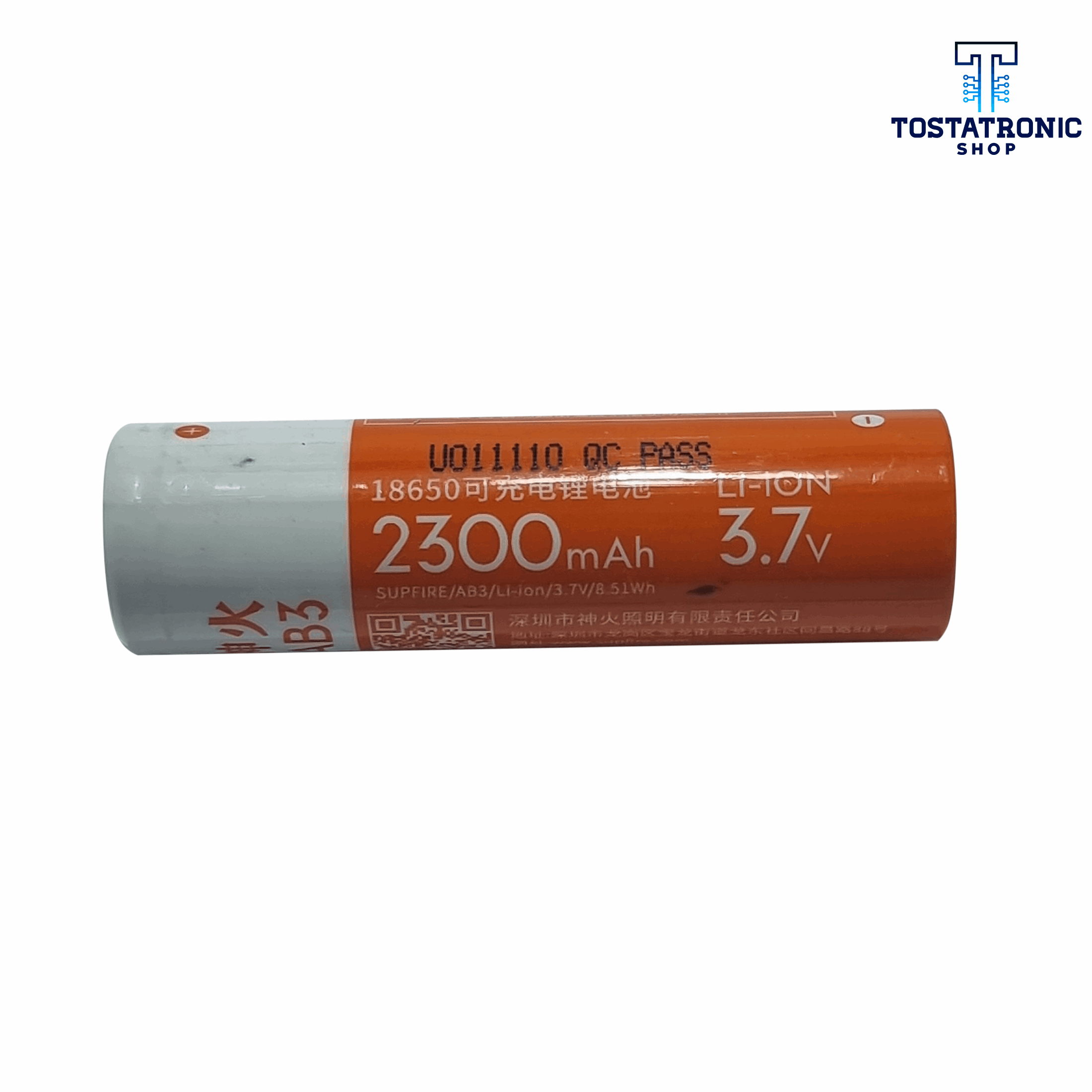 Pila 18650 3.7V 2300mAh Supfire – Tostatronic