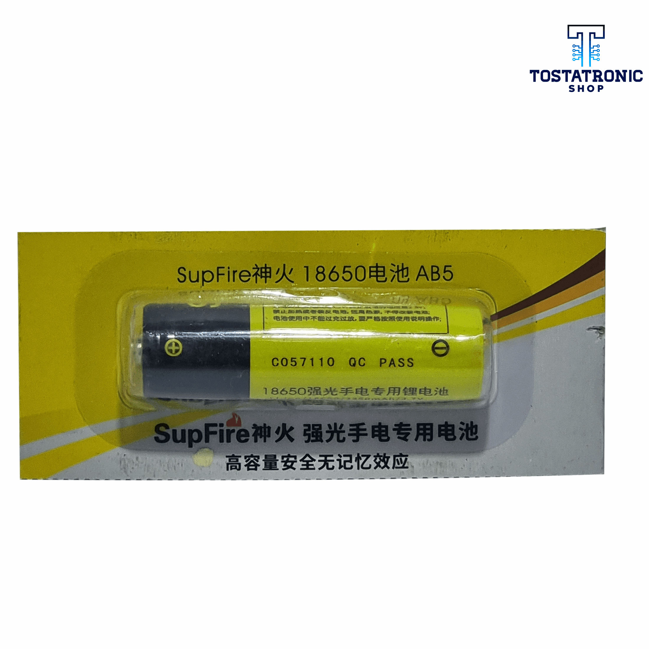 Pila 18650 3.7V 3350mAh Supfire – Tostatronic