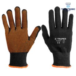 Guantes de poliester con puntos de PVC En Palma Talla Grande 12652