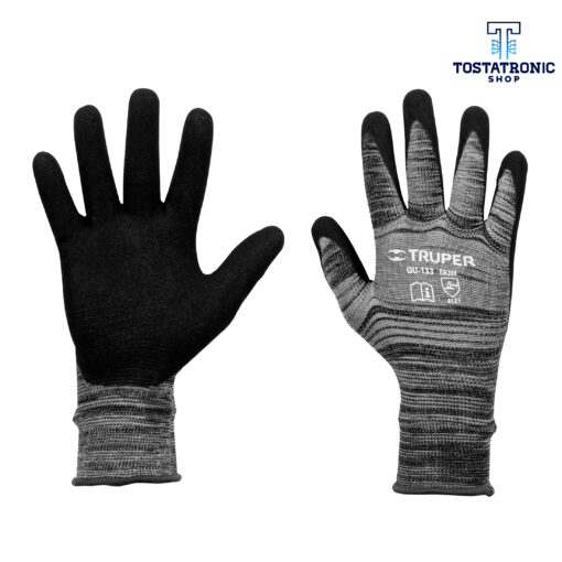 Guantes de nylon recubiertos de nitrilo Talla Grande