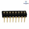 Dip switch 8 Canales Negro Con Pin Largo