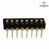 Dip switch 8 Canales Negro Con Pin Largo