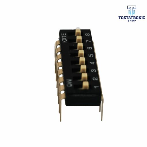 Dip switch 8 Canales Negro Con Pin Largo