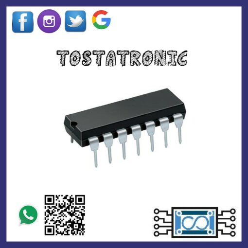 Compuerta logica NOT 74LS04