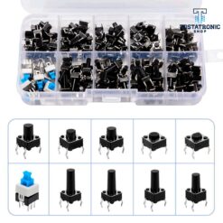 Kit de 180 Piezas De Push button y Switches