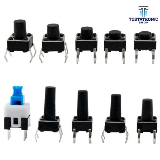 Kit de 180 Piezas De Push button y Switches