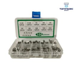 Kit De 100 Fusibles Rápidos de Cristal M5X20 (0.2, 0.5, 1, 2, 3, 5, 8, 10, 15, 20A)