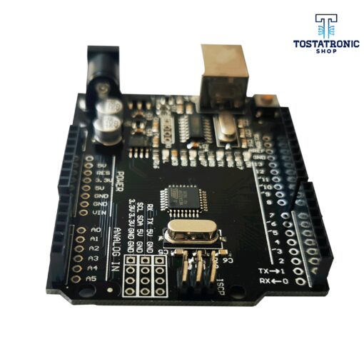 TARJETA COMPATIBLE ARDUINO UNO SMD R3 Compatible Black Edition