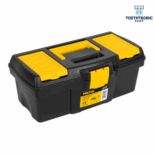 Caja de herramientas de 13" con compartimentos Pretul