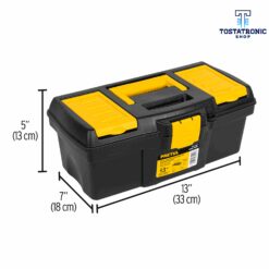 Caja de herramientas de 13" con compartimentos Pretul