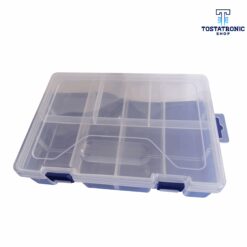 Caja de componentes transparente