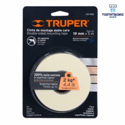 CDC-1950 Cinta doble cara de 19 mm x 5 m, Truper 11725