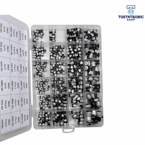 Kit De Capacitores SMD De Aluminio de 1uf - 1000uf Con 24 Valores