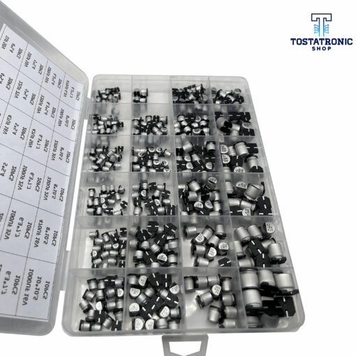 Kit De Capacitores SMD De Aluminio de 1uf - 1000uf Con 24 Valores